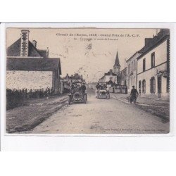 LOUROUX: circuit de l'anjou 1909, grand prix de l'A.C.F. descente à la sortie du louroux, automobile - très bon état