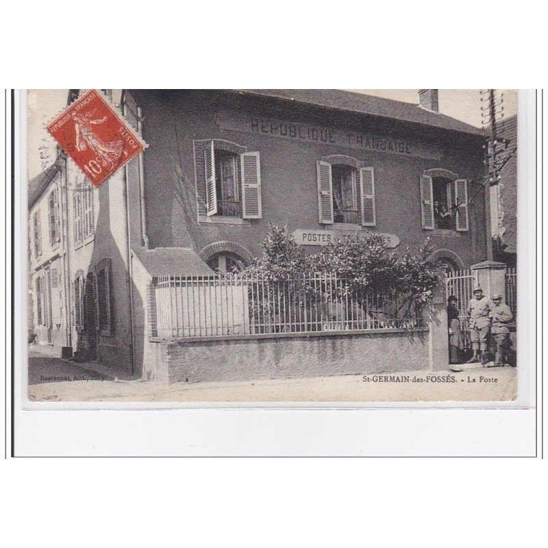 FRANCE : St-GERMAIN-des-FOSSES : la poste - tres bon etat