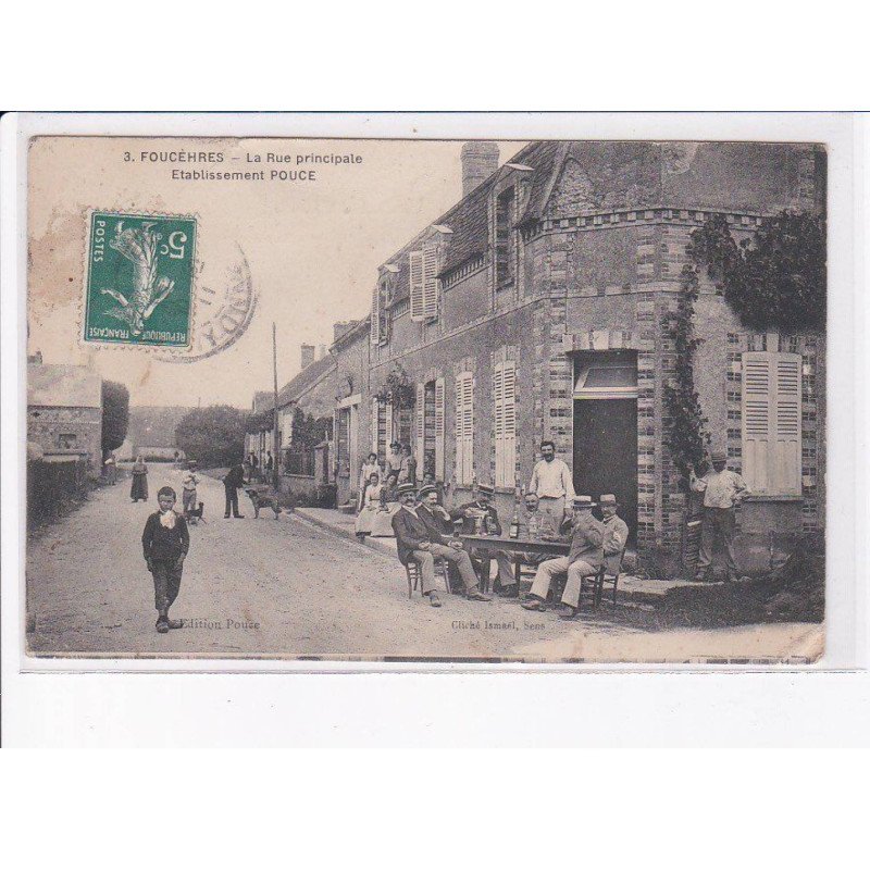FOUCHERE: la rue principale, établissement pouce - état