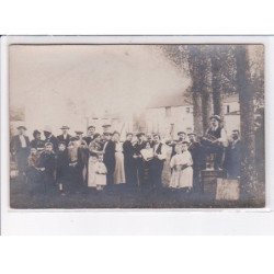 LA VILLE-sous-ORBAIS: colonie des égoutiers en 1914, vielleur - très bon état