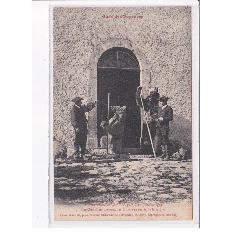 COMINAC: inventaire, les oussaliers dressant les ours à se servire de la trique - état
