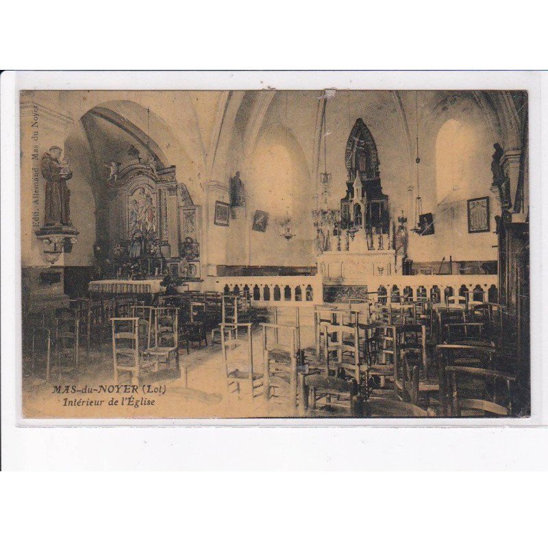 MAS-du-NOYER: intérieur de l'église - très bon état