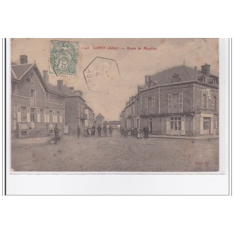 FRANCE : GIPEY : route de moulins - etat