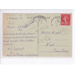 MENIL LA HORGNE: école d'agriculture descomtes, tracteur au travail - très bon état