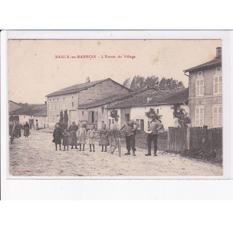 SAULX-en-BARROIS: l'entrée du village, facteur, poste - très bon état