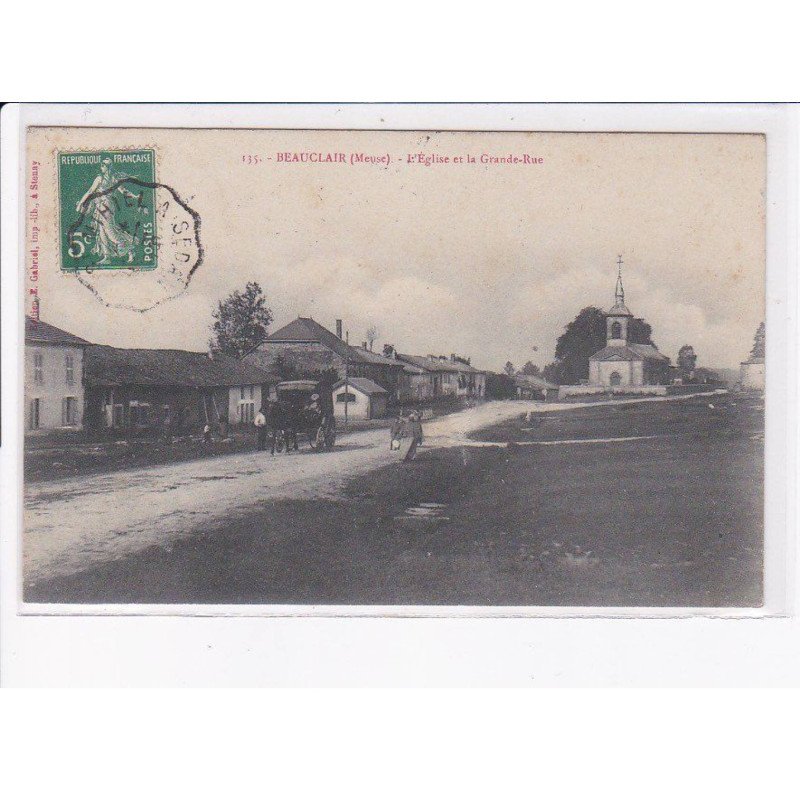 BEAUCLAIR: l'église et la grande-rue - très bon état