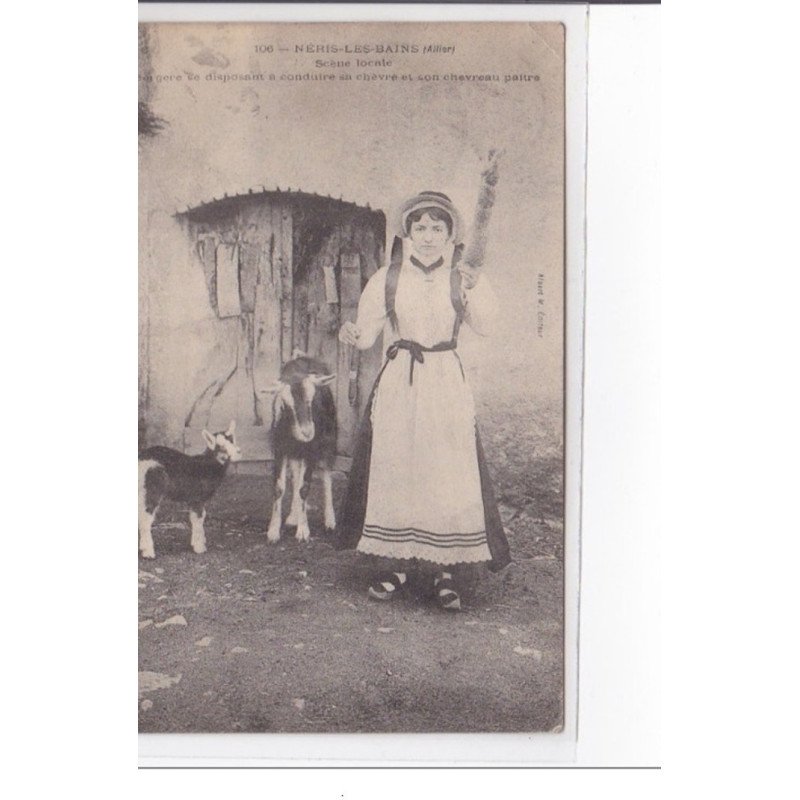 FRANCE : NERIS-les-BAINS : scene local - etat