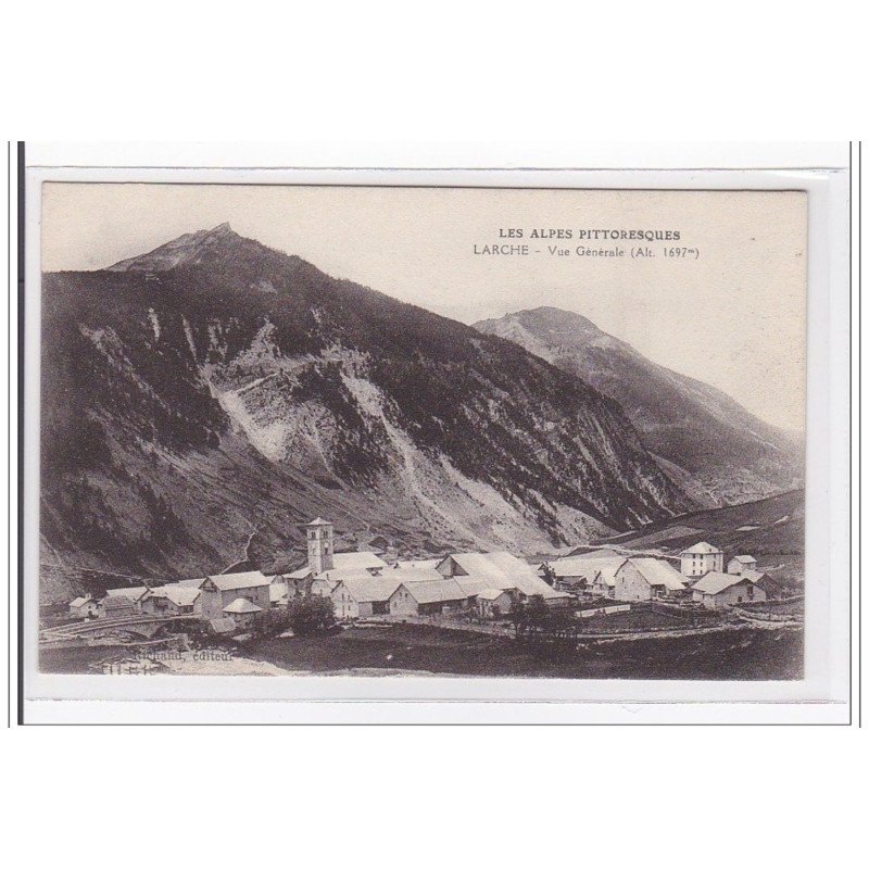 FRANCE : LARCHE : vue generale - tres bon etat