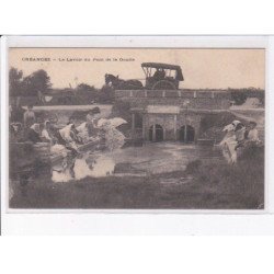 CREANCES: le lavoir du pont de la goutte, attelage - très bon état