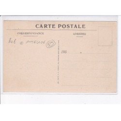 CREANCES: le lavoir du pont de la goutte, attelage - très bon état