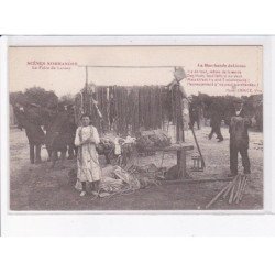 LESSAY: la foire, marchande de licous - très bon état
