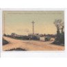 MONTFARVILLE: calvaire et gare du chemin de fer au village de la madeleine - très bon état