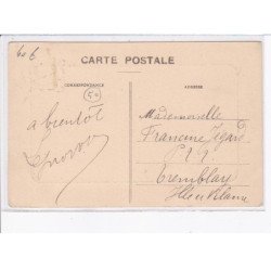 BARFLEUR: lancement du bateau de sauvetage, le bateau et son équipage disparaissant un instant sous flots- très bon état