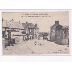 LE BECQUET: entrée du village, automobile - état