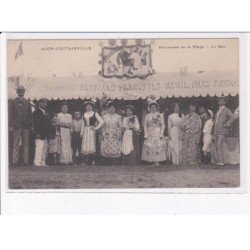 AGON-COUTAINVILLE: kermesse de la plage, le bar, champagne bertrand père fils - très bon état