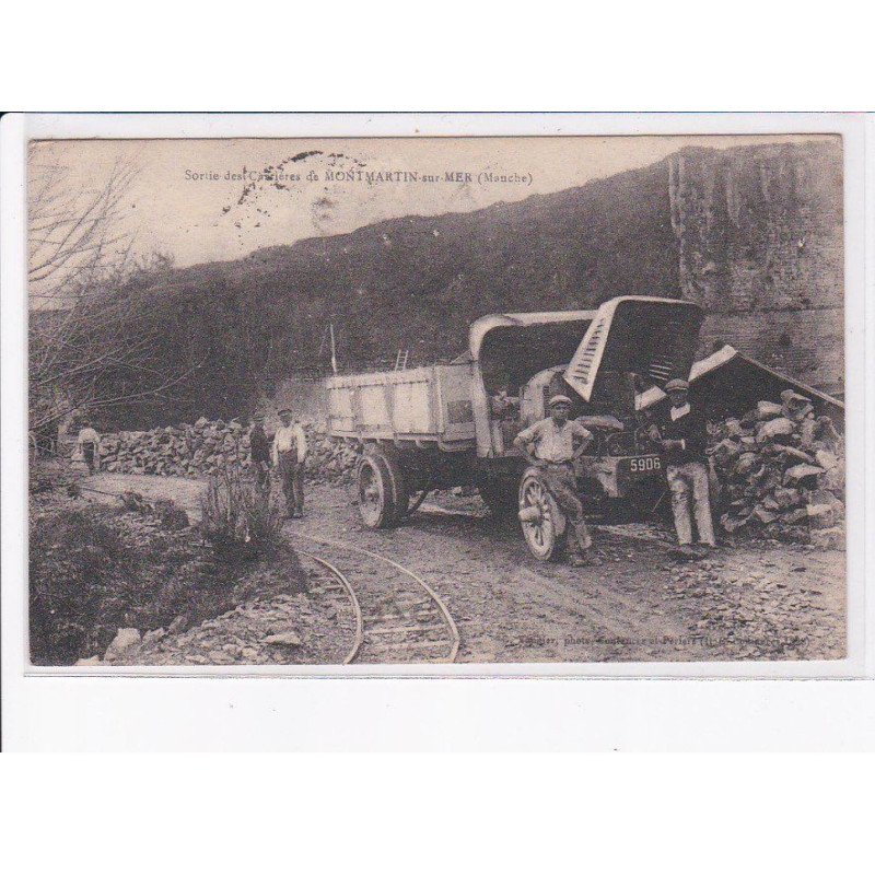MONTMARTIN-sur-MER: sortie des carrières, camion - très bon état