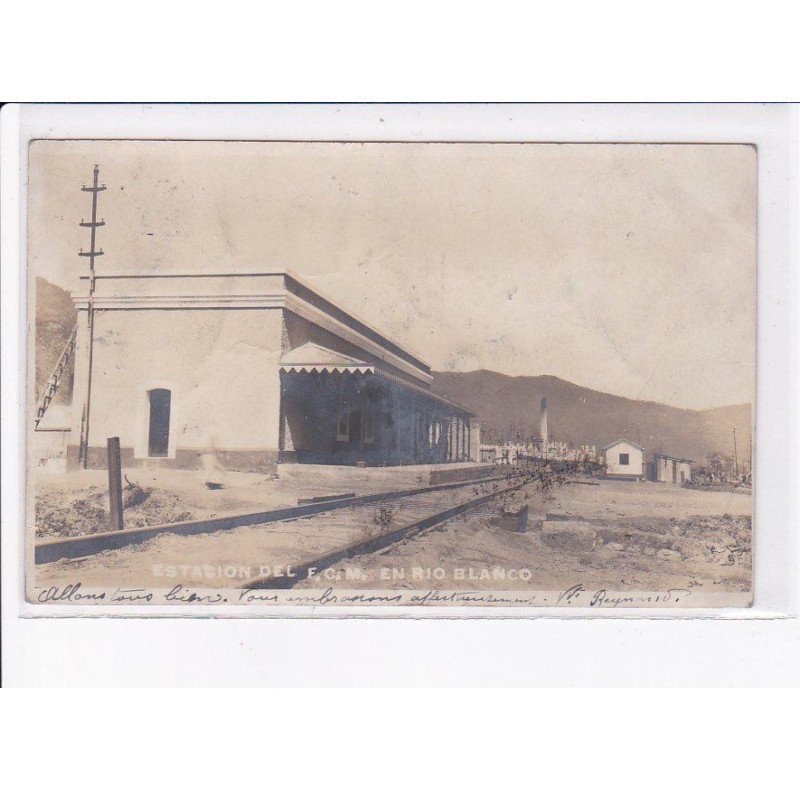 MEXIQUE: gare, estacion del f.c.m. en rio blanco - très bon état