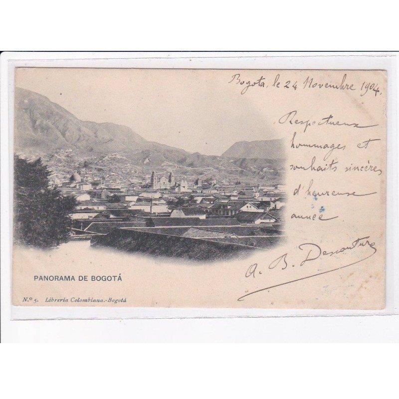 COLOMBIE: BOGOTA: panorama de bogota, philatelie - état
