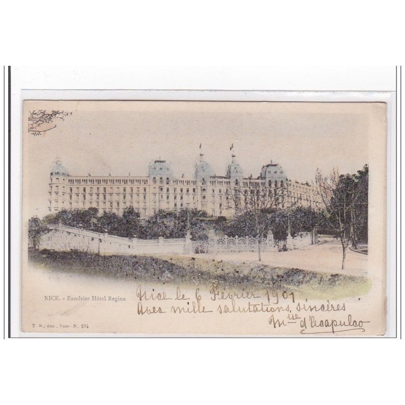 FRANCE : NICE : excelsior hotel regina - tres bon etat