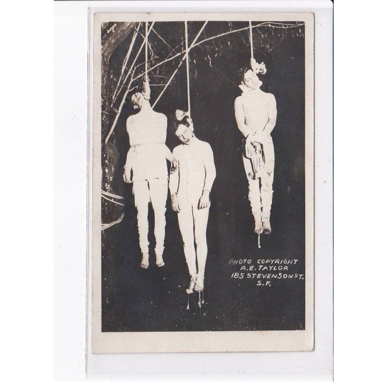 ETATS-UNIS: voir texte, 3 pendus, pendaison sans aucun jugement (photo Taylor)- très bon état