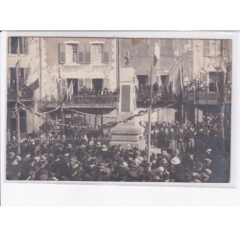 FRANCE: carte photo, à localiser, inauguration du monument aux morts, cob - très bon état