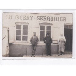 FRANCE: carte photo, à localiser, Ch. Goëry, serrurier, charles - très bon état