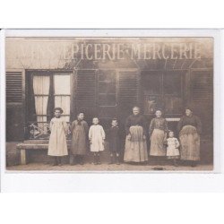 FRANCE: carte photo, à localiser, vins épicerie mercerie - état