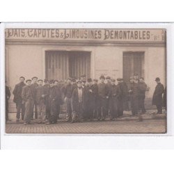 FRANCE: carte photo, à localiser, automobile, capotes et limousines démontables - très bon état