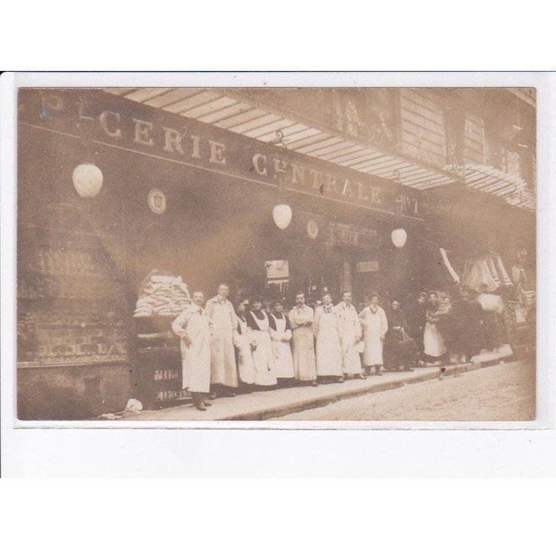 FRANCE: carte photo, à localiser, épicerie centrale - très bon état