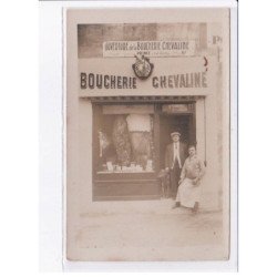 FRANCE: carte photo, à localiser, Durand, boucherie chevaline - très bon état