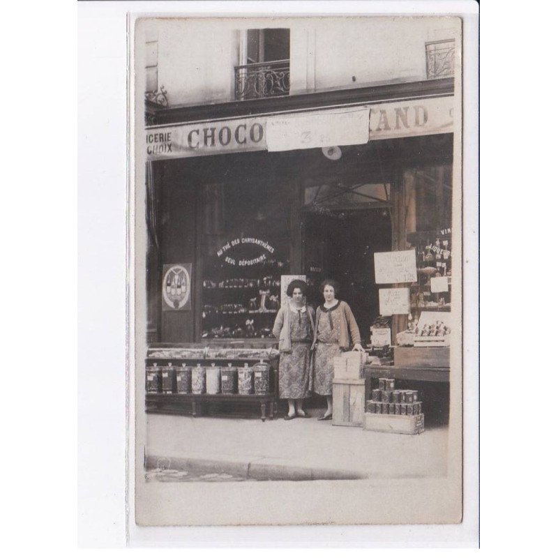 FRANCE: carte photo, à localiser, thés des chrysanthemes, chocolat - très bon état