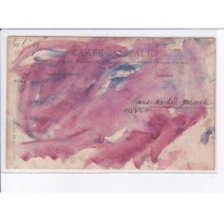 FRANCE: carte photo, à localiser, boucher (?), vaches déguisées - état