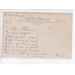 FRANCE: carte photo, à localiser, boucherie L. Tissier - très bon état