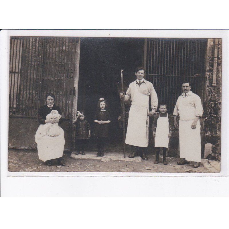 FRANCE: carte photo, à localiser, boucherie - état