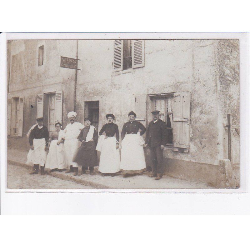 FRANCE: carte photo, à localiser, vins et liqueurs, personnages - très bon état