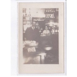 FRANCE: carte photo, à localiser, intérieur de bar, café - très bon état