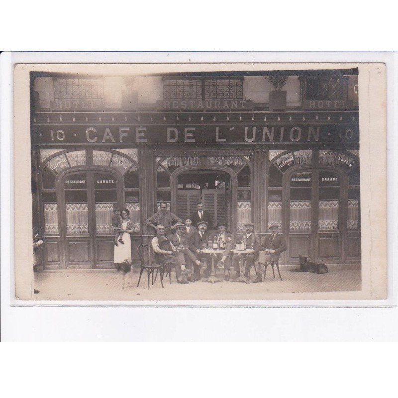 FRANCE: carte photo, à localiser, café de l'union - état