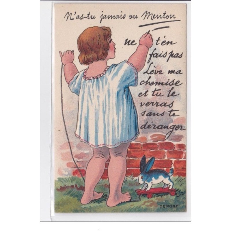 FRANCE : MENTON : n'as tu jamais vu menton - tres bon etat