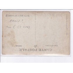 FRANCE: carte photo, à localiser, blanchisserie paris (?) 3CPA - très bon état