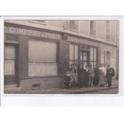 FRANCE: carte photo, à localiser, comptoir de paris, café restaurant - très bon état