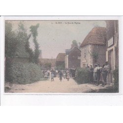 SAINT-ENY: la rue de l'église - état (décollée)