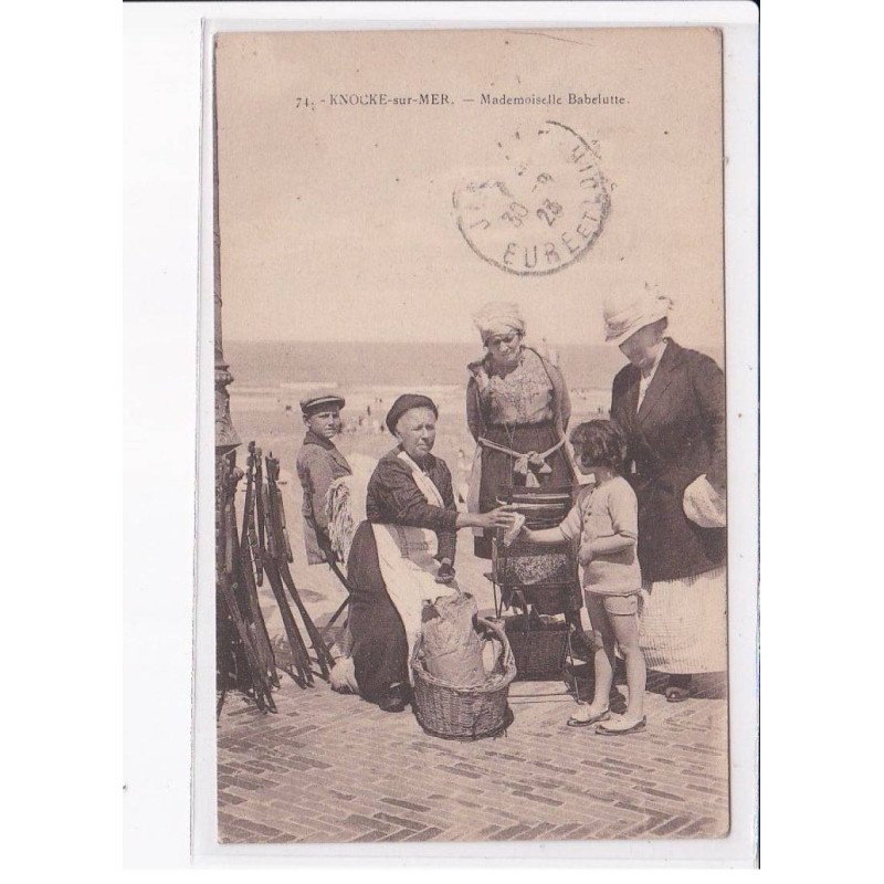 BELGIQUE: BARBANT FLAMAND: KNOCKE-sur-MER: mademoiselle babelutte - très bon état