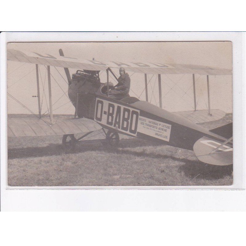 BELGIQUE: aviation O-BABO société nationale P. Letude des transports aériens - très bon état