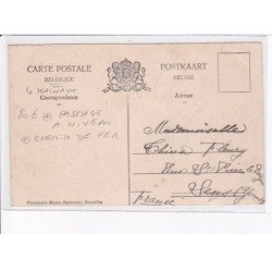 BELGIQUE: HAINAUT: QUAREGNON: rue du rivage, passage à niveau, chemin de fer - très bon état