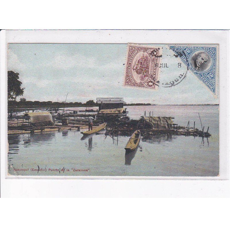 EQUATEUR: GUAYAQUIL: balsas de canas, philatélie - très bon état