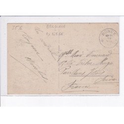 BELGIQUE: LIEGE: WONCK: scène de village - très bon état