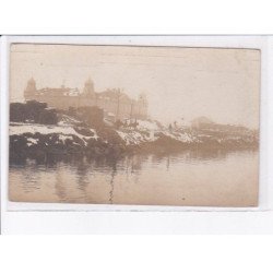 BULGARIE: BOURGAS: vue sous neige, bâtiment - très bon état