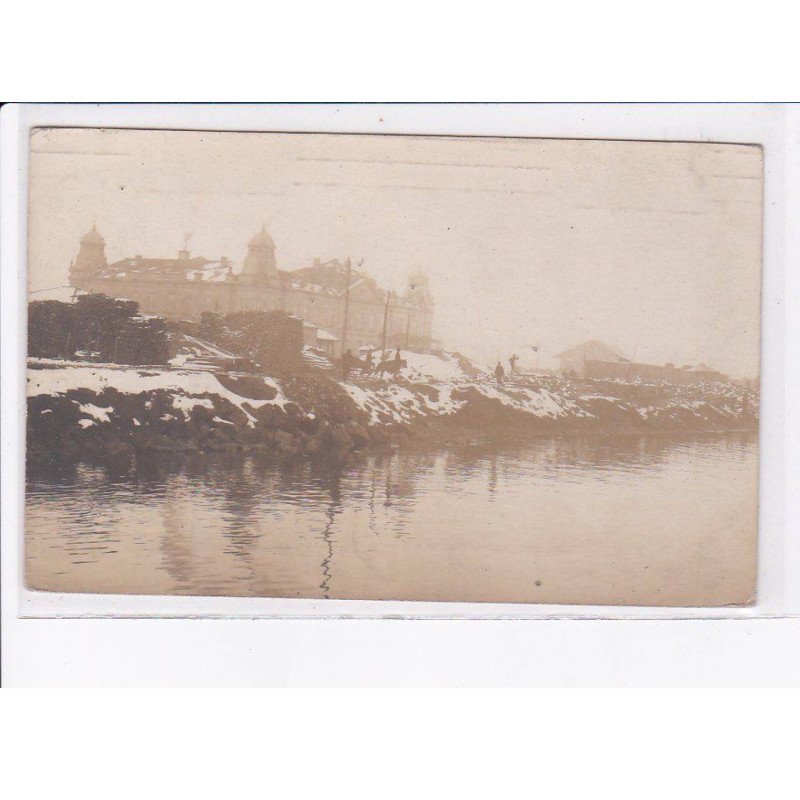 BULGARIE: BOURGAS: vue sous neige, bâtiment - très bon état