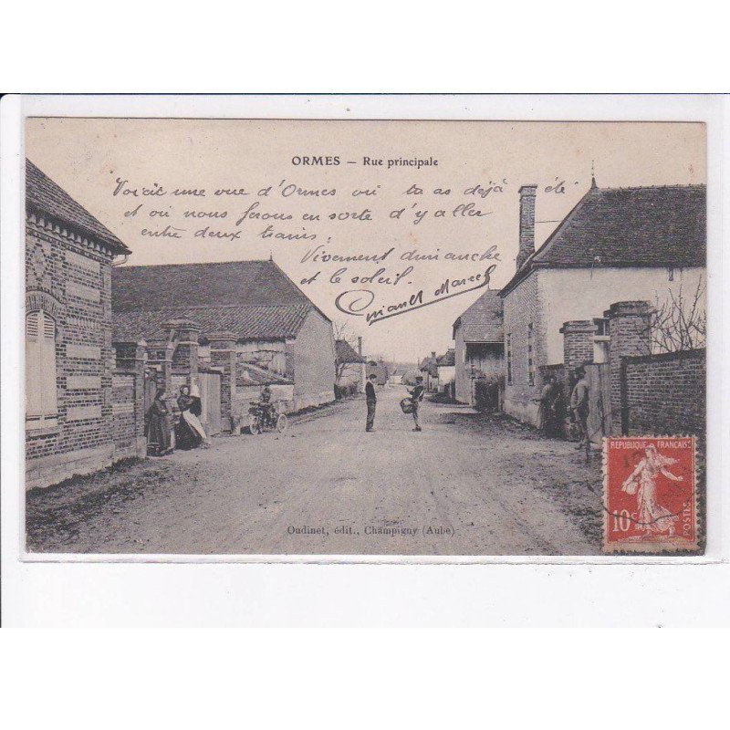 ORMES: rue principale - très bon état