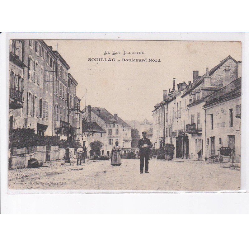 SOUILLAC: boulevard nord, facteur - très bon état